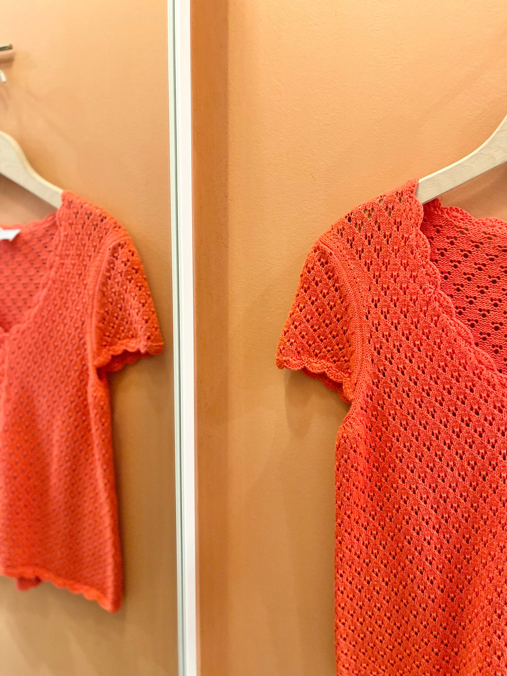 Haut LISA crochet coquelicot