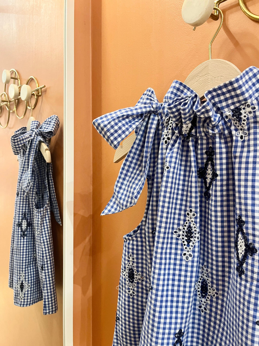 Haut TOMA vichy bleu