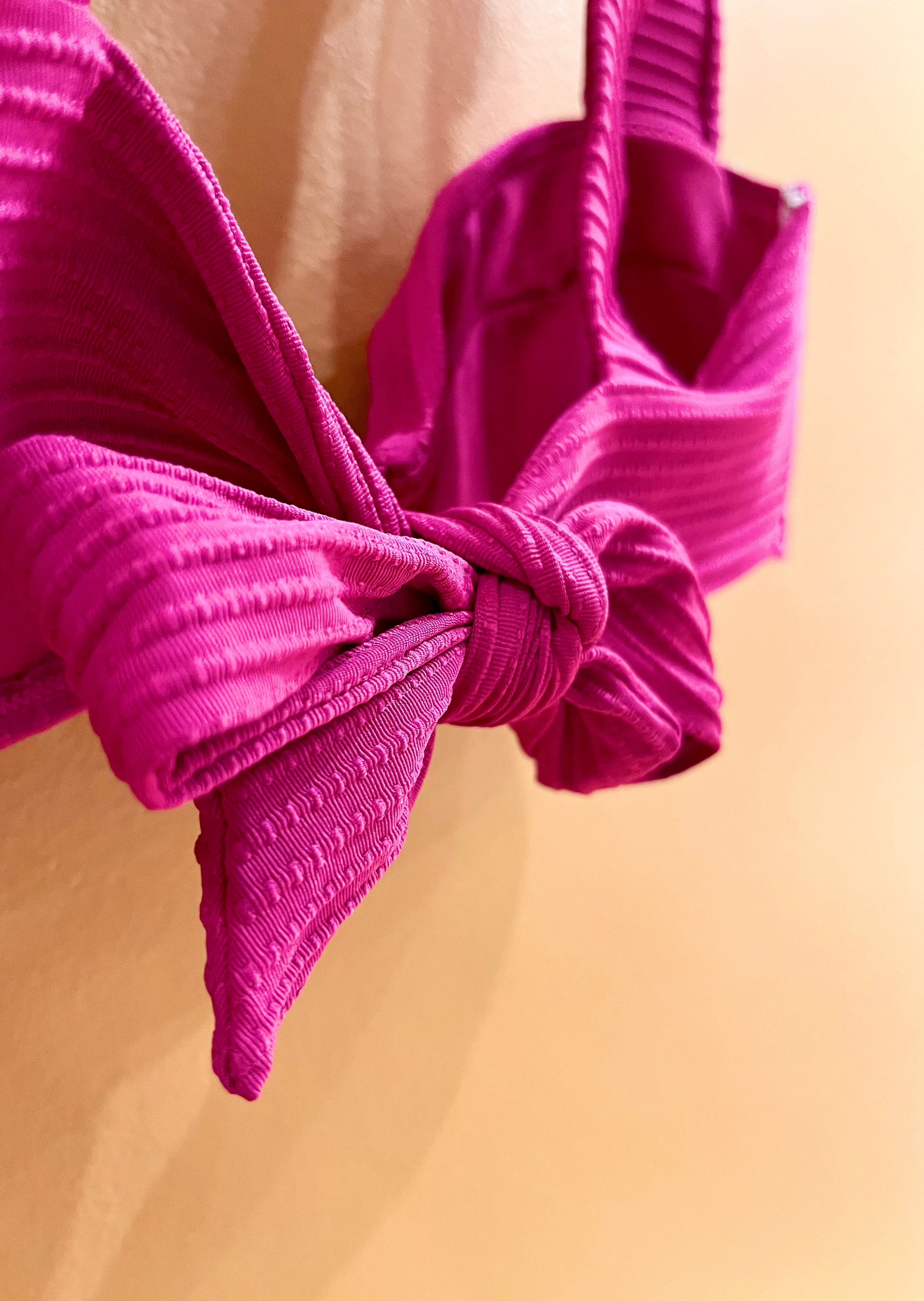 Haut de maillot de bain ADINA fuchsia