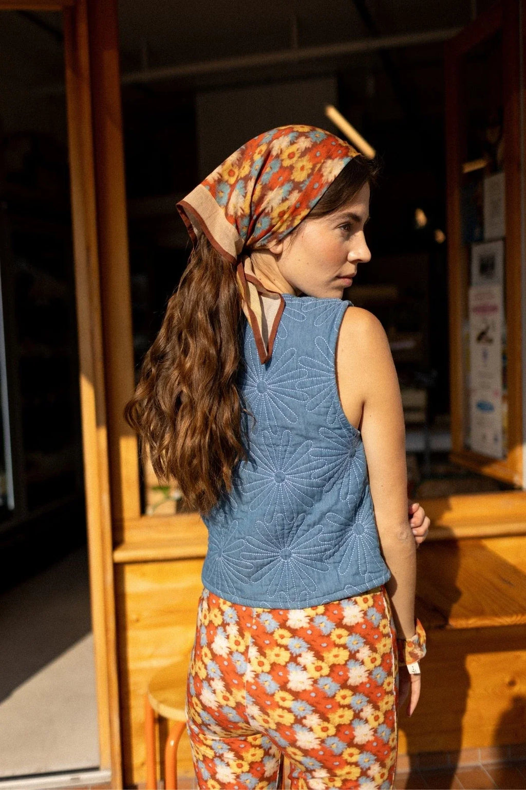 Haut AMAVAS chambray