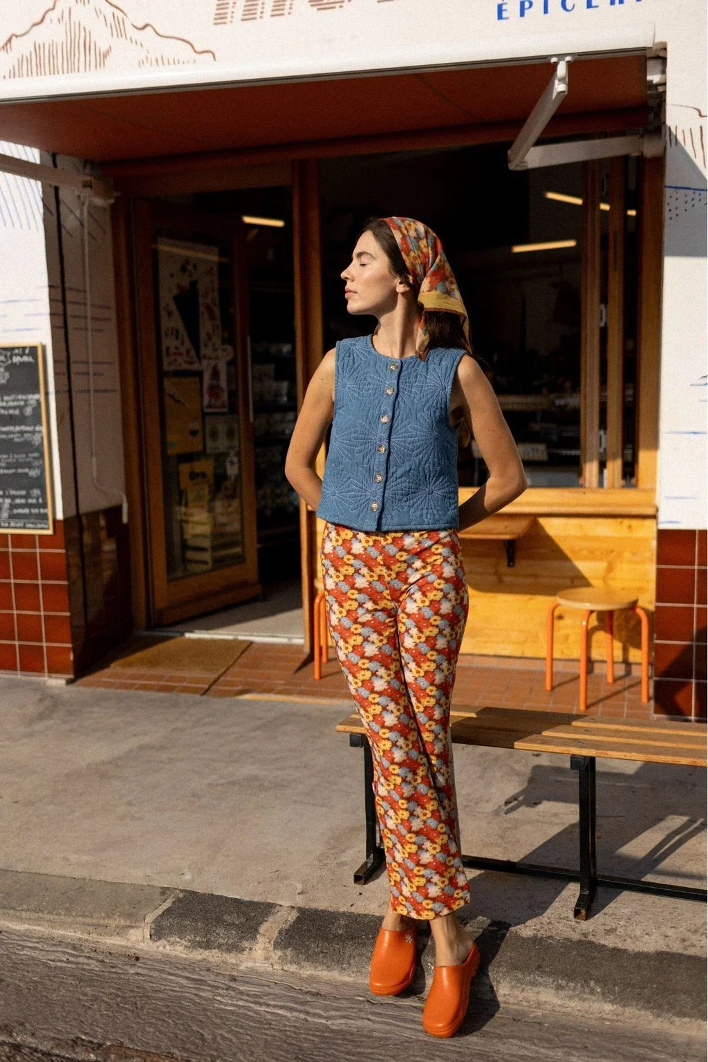 Haut AMAVAS chambray